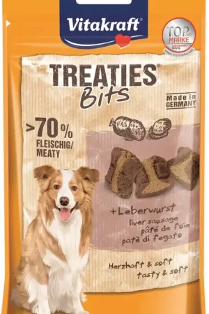 Vitakraft Treaties Bits leverworst 120 gram, hond Speciale Aanbieding